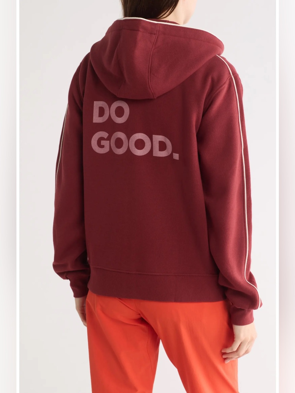 cotopaxi Do Good Organic full zip Hoodie burgundy XL streetwear loungewear fall